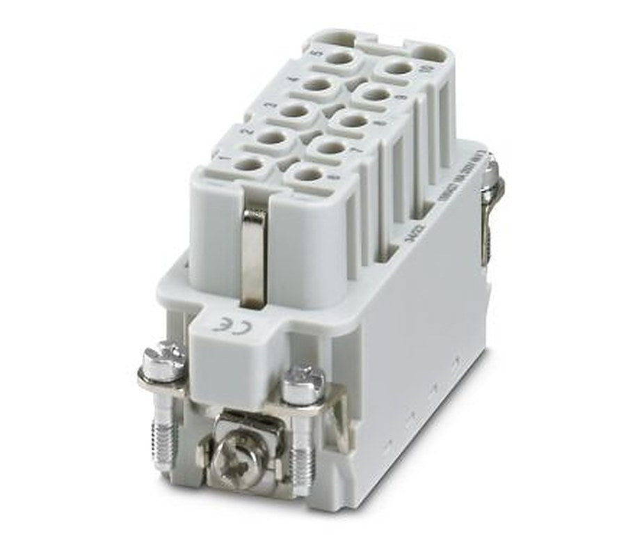 Phoenix Contact A10 Series Heavy Duty Power Connector Insert, 10-Contact, 2 Row, 1585427