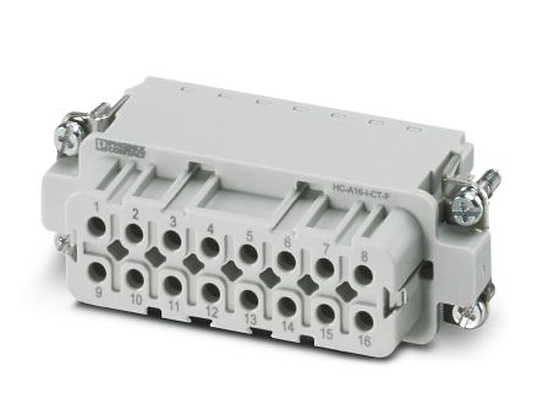 Phoenix Contact A16 Series Heavy Duty Power Connector Insert, 16-Contact, 2 Row, 1585443