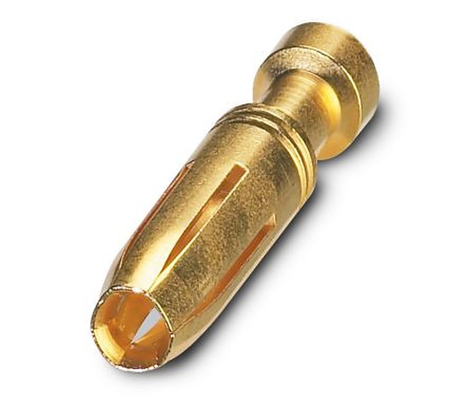 Phoenix Contact 2.5 mm HC-M-06 Female Turned Crimp Contact, 5mA Minimum Wire Size 0.14 mm² Maximum Wire Size 0.37 mm²