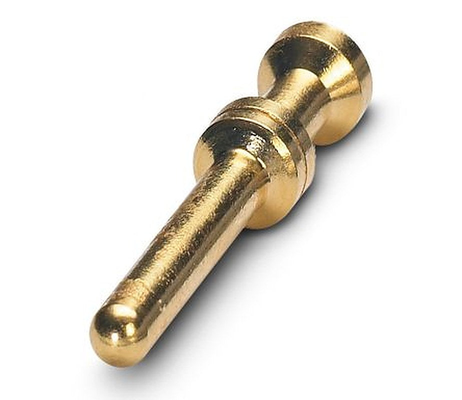 Phoenix Contact HC-M-06 Male Turned Crimp Contact, 5mA Minimum Wire Size 0.14 mm² Maximum Wire Size 0.37 mm² for use