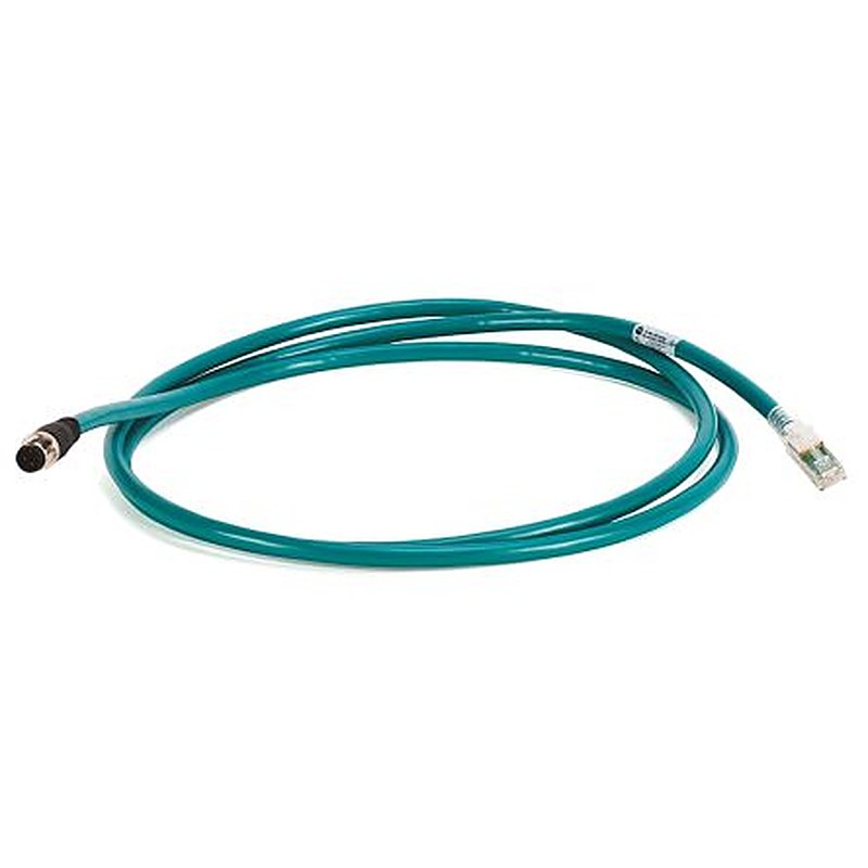 Allen Bradley 1585D, 2 m Cat5e Ethernet Cable, Green Polyvinyl Chloride Sheath, Foil