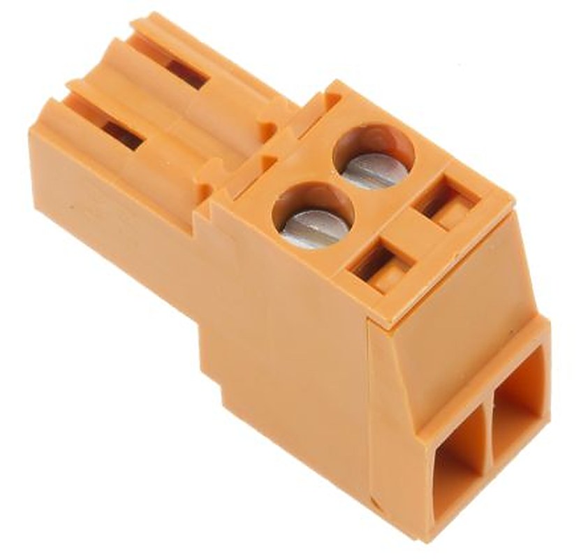 Weidmüller BL Series Pluggable Terminal Block, 2-Contact, 3.5 mm Pitch, 1 Row, 1597360000