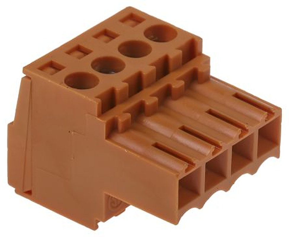Weidmüller BL Series Pluggable Terminal Block, 4-Contact, 3.5 mm Pitch, 1 Row, 1597380000