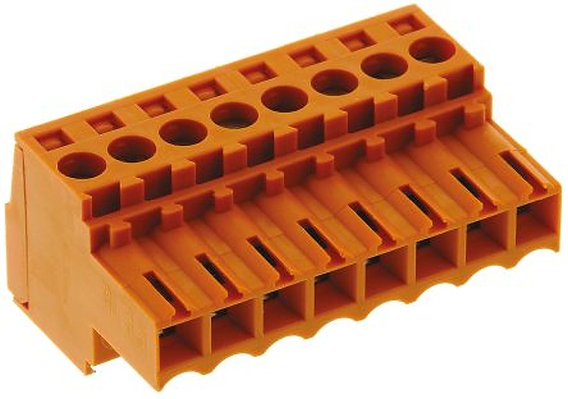 Weidmüller BL Series Pluggable Terminal Block, 8-Contact, 3.5 mm Pitch, 1 Row, 1597420000