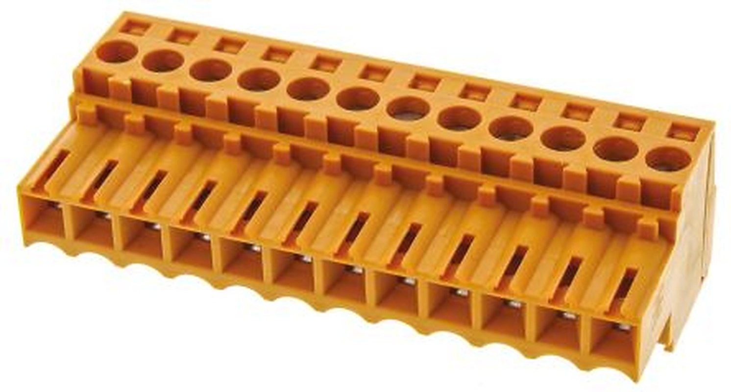 Weidmüller BL Series Pluggable Terminal Block, 12-Contact, 3.5 mm Pitch, 1 Row