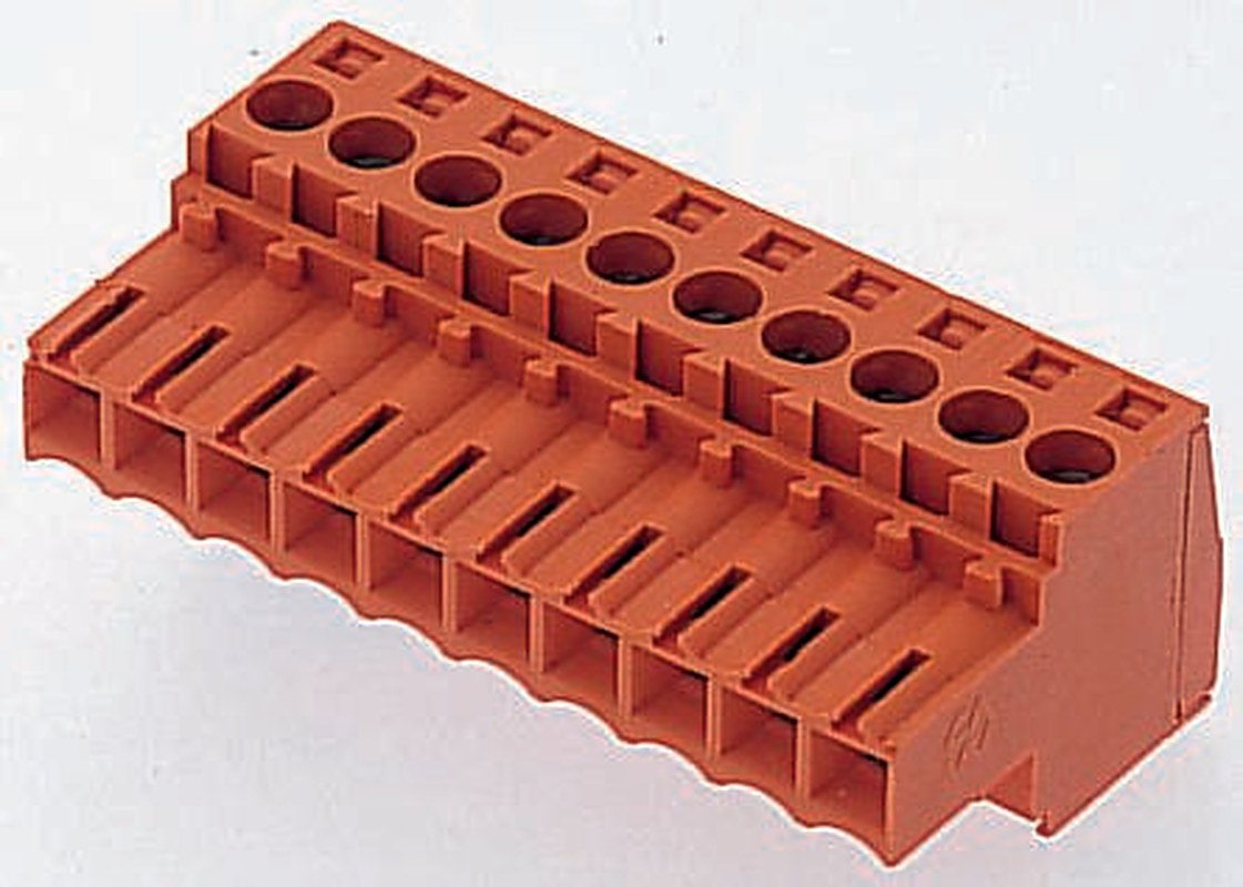 Weidmüller BL Series Pluggable Terminal Block, 14-Contact, 3.5 mm Pitch, 1 Row, 1597480000