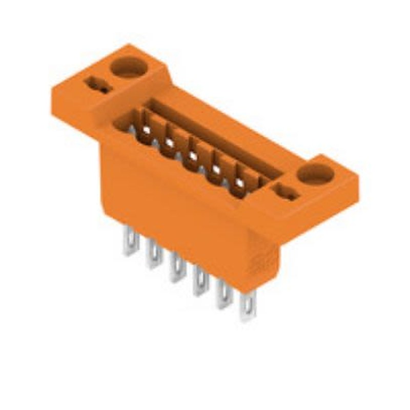 Weidmüller OMNIMATE Signal Series Pluggable Terminal Block, 6-Contact, 5.08 mm Pitch, Panel, 1 Row Solder