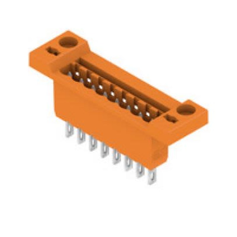 Weidmüller OMNIMATE Signal Series Pluggable Terminal Block, 8-Contact, 5.08 mm Pitch, Panel, 1 Row Solder