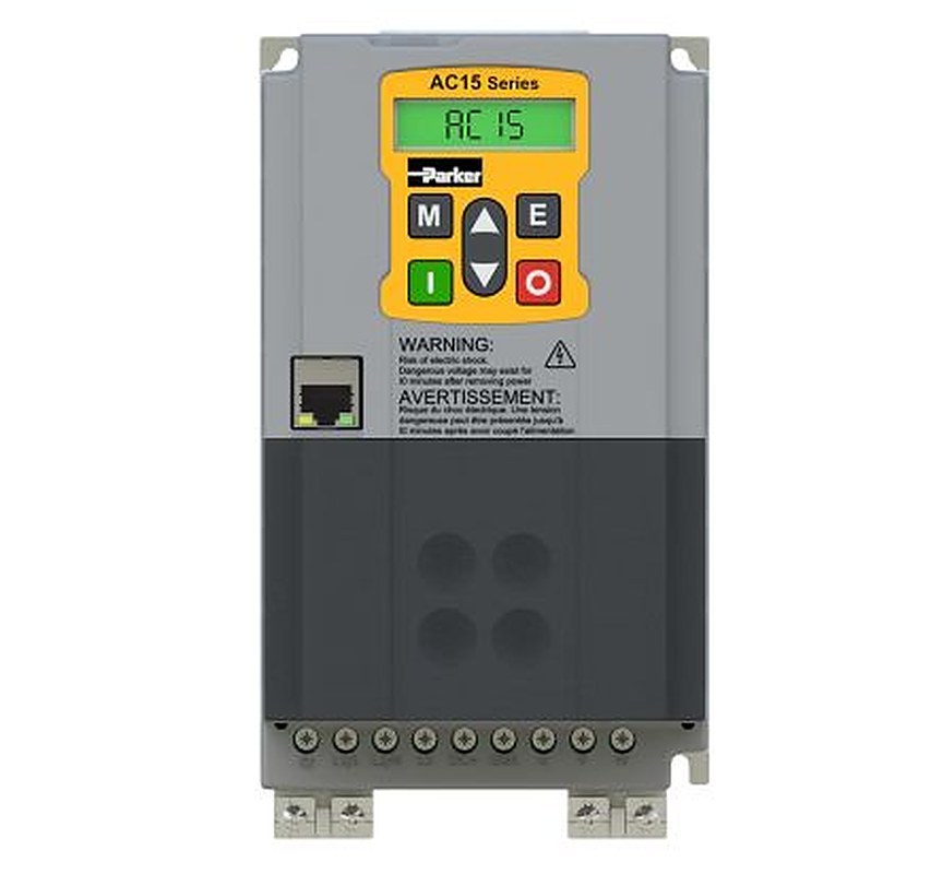 Parker Variable Speed Drive, 2.2 kW, 1 Phase, AC15 Series 240V ac 10 A