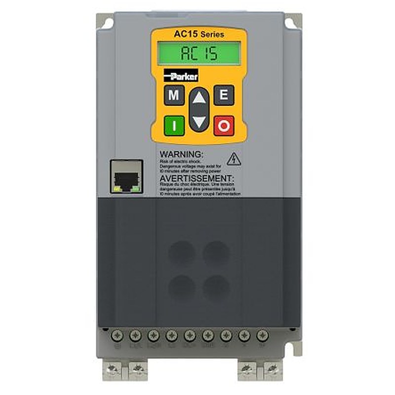 Parker Variable Speed Drive, 4 kW, 3 Phase, AC15 Series 480V ac 9 A