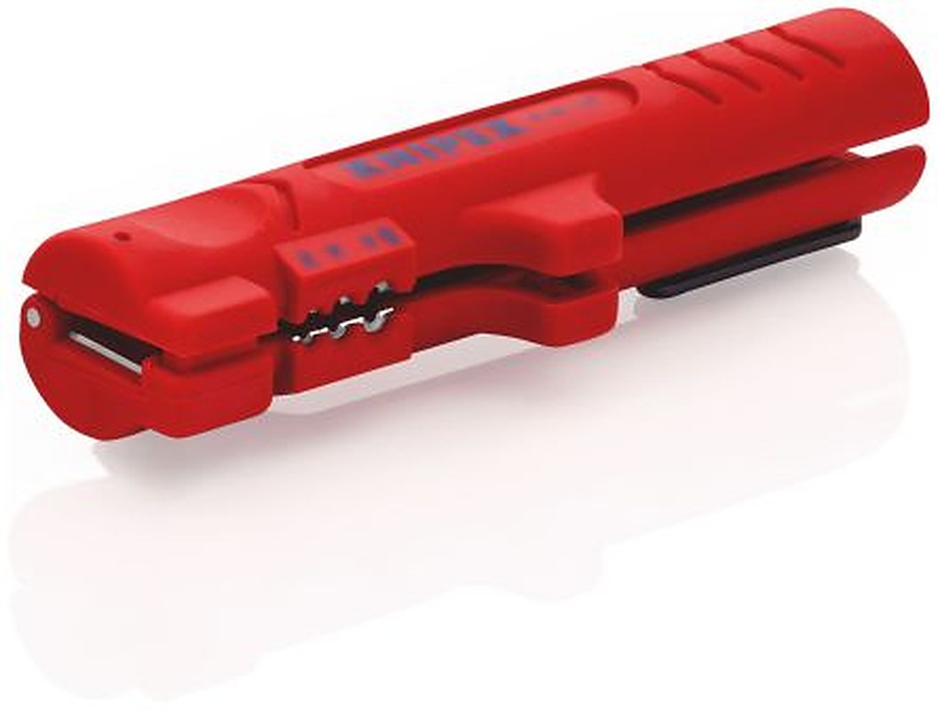 Knipex 16 64 125 SB Series Round, Flat Insulated, Comfort Grip Wire Stripper, 4 to 13 mm, 125mm Overall