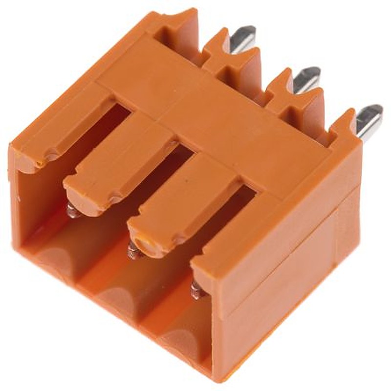 Weidmüller OMNIMATE SL Series Pluggable Terminal Block, 3-Contact, 3.5 mm Pitch, 1 Row, 1604480000
