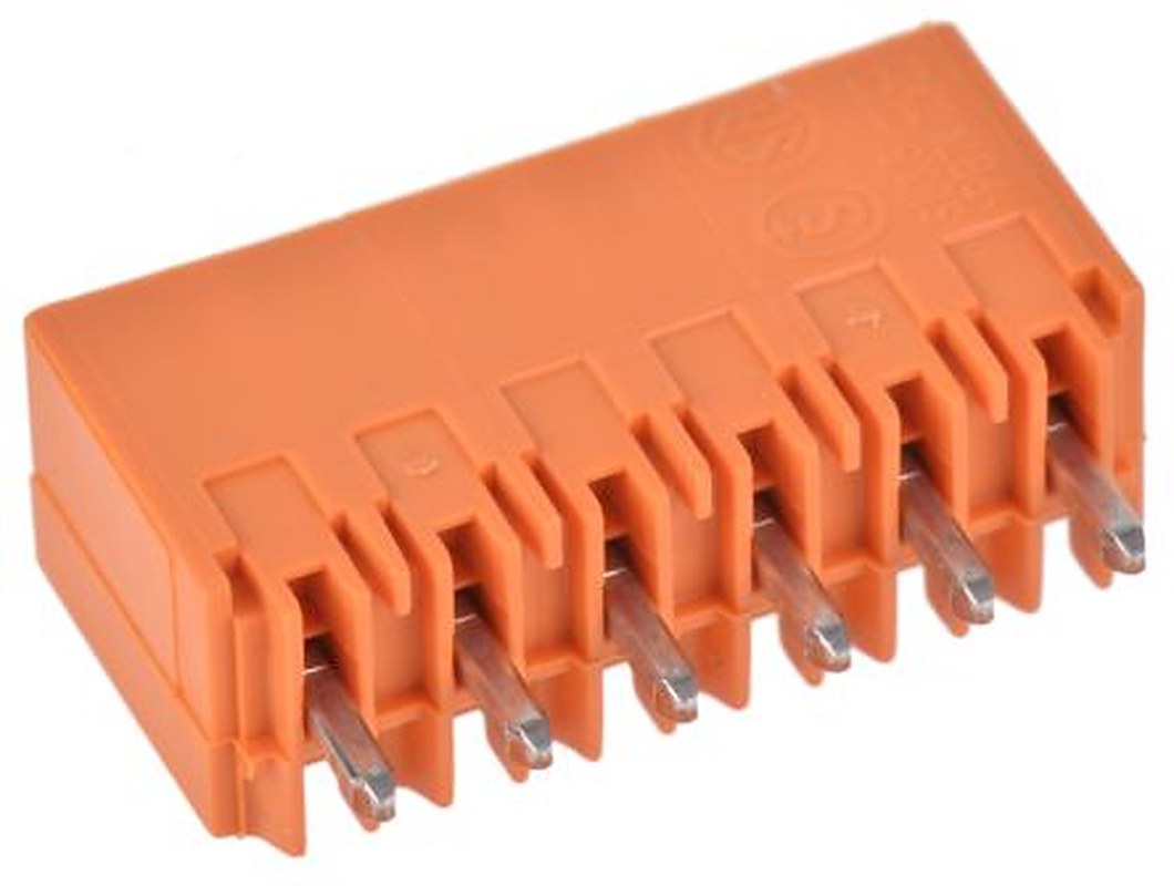 Weidmüller OMNIMATE SL Series Pluggable Terminal Block, 6-Contact, 3.5 mm Pitch, 1 Row