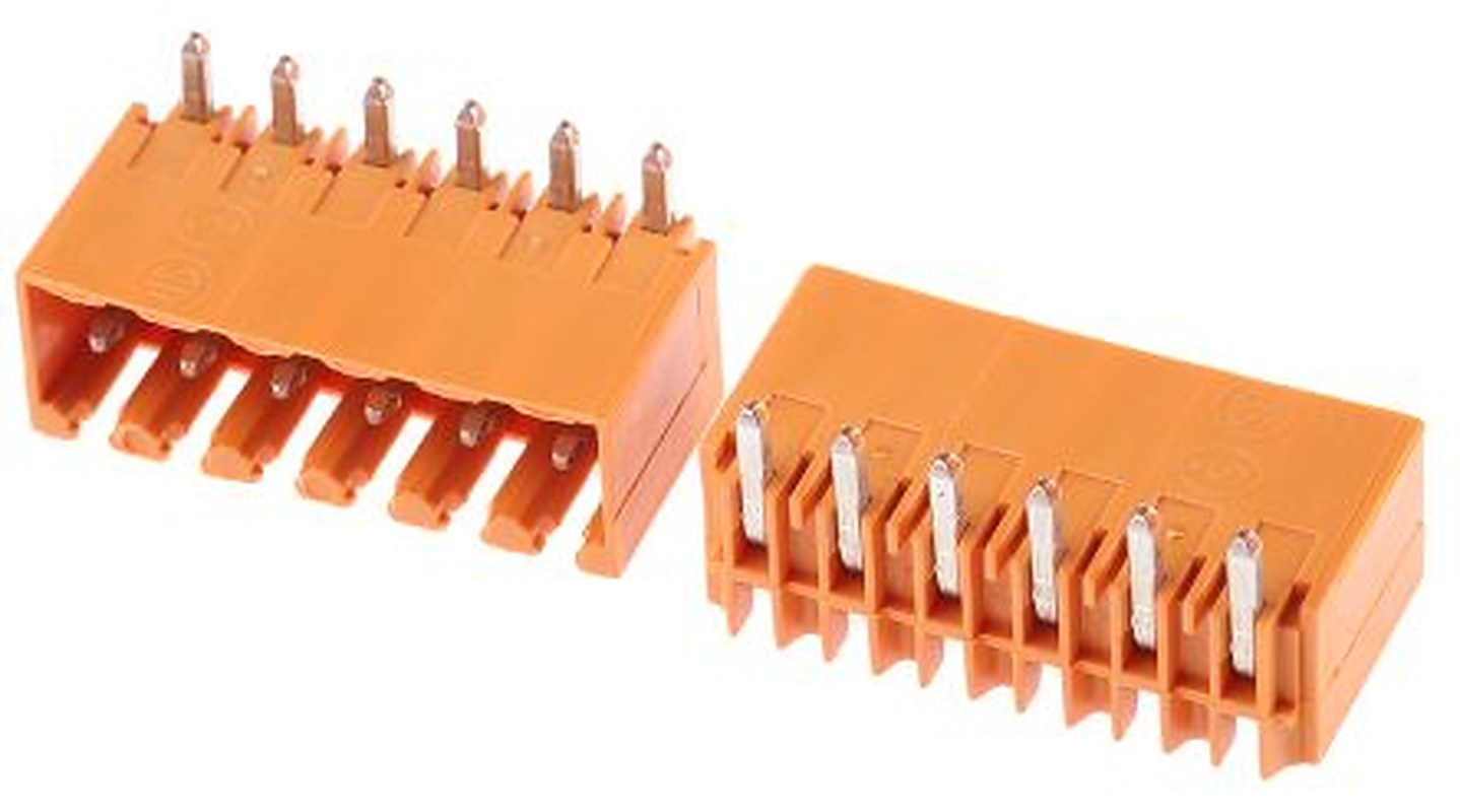 Weidmüller OMNIMATE SL Series Pluggable Terminal Block, 6-Contact, 3.5 mm Pitch, 1 Row