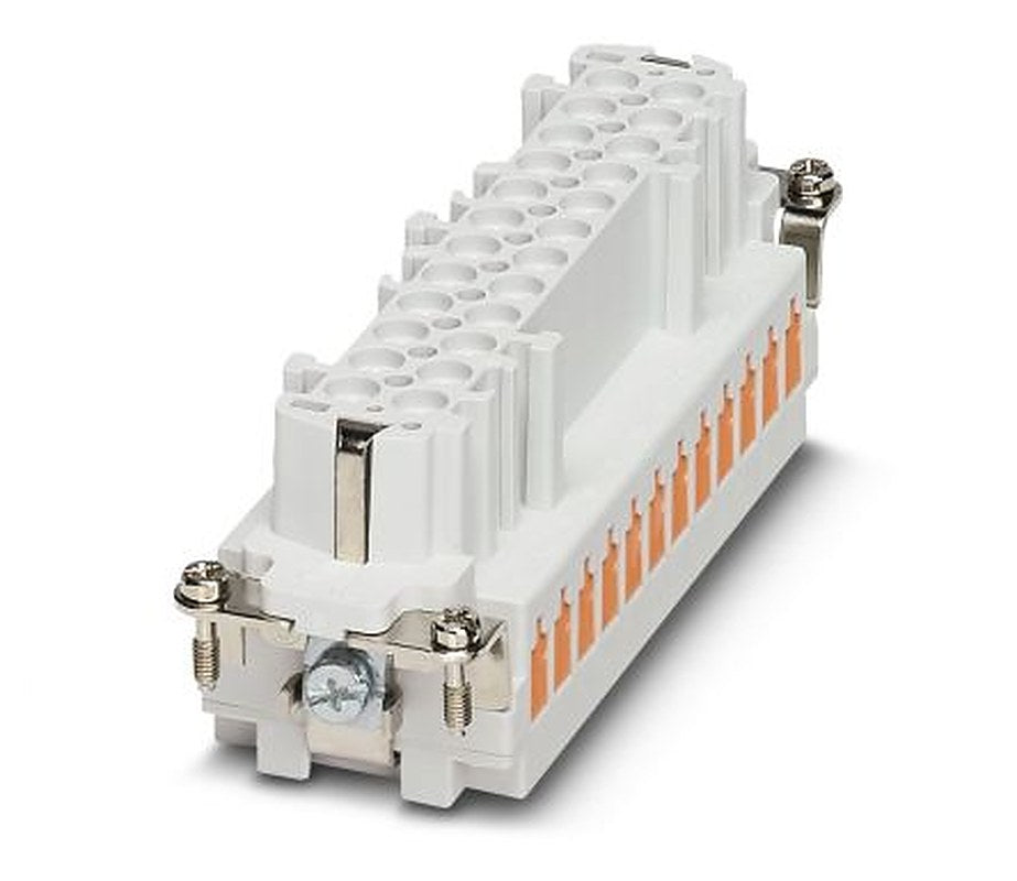 Phoenix Contact HC Series Heavy Duty Power Connector Insert, 24-Contact, 2 Row, 1605608