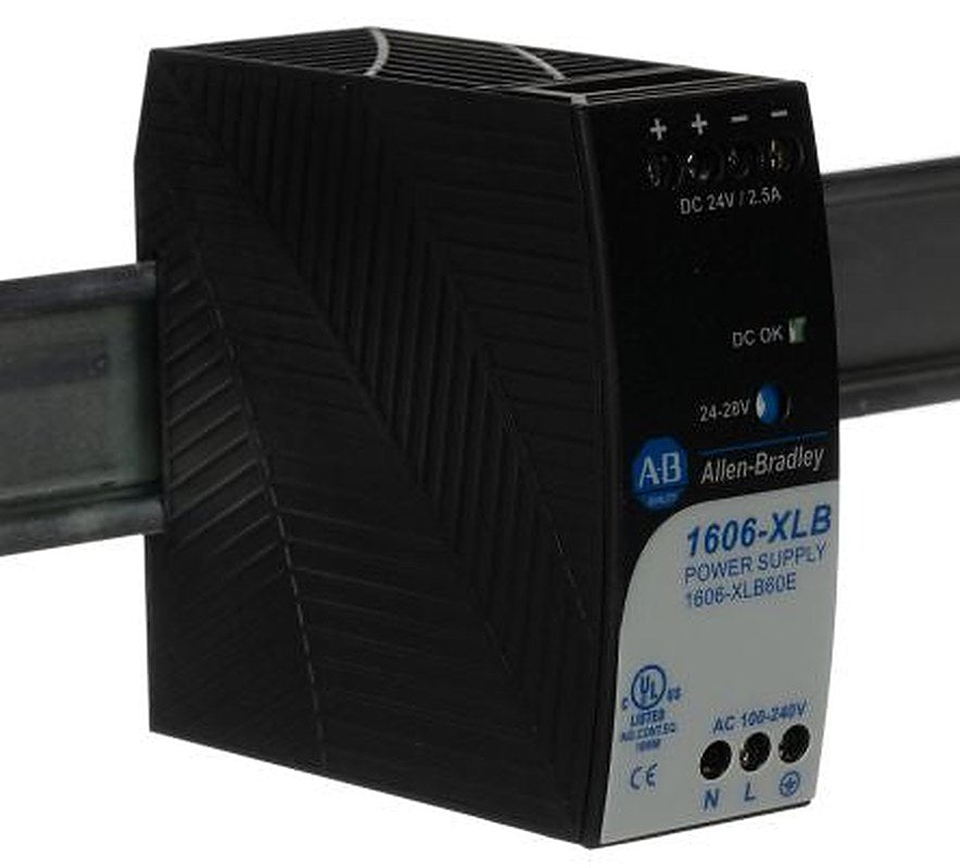 Allen Bradley 1606 Switched Mode DIN Rail Power Supply 240V ac 24V dc, 2.5 A Output 480 W