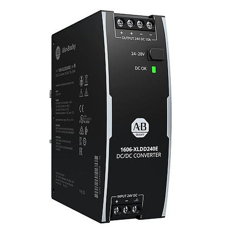Allen Bradley 1606-XLD DC/DC Converter, 48V dc/ 5 A, 48V dc Input, 48V dc, Panel, 70 °C Max Temp -25 °C Min Temp