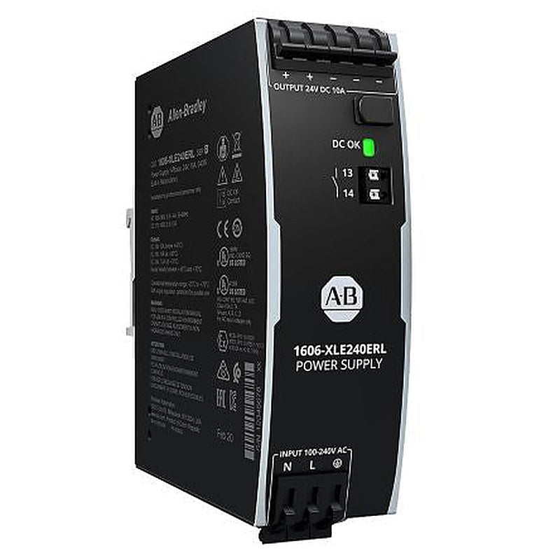 Allen Bradley 1606 Switched Mode DIN Rail Power Supply 150 V dc, 240V ac AC/DC Input 24V dc, 10 A Output 480 W