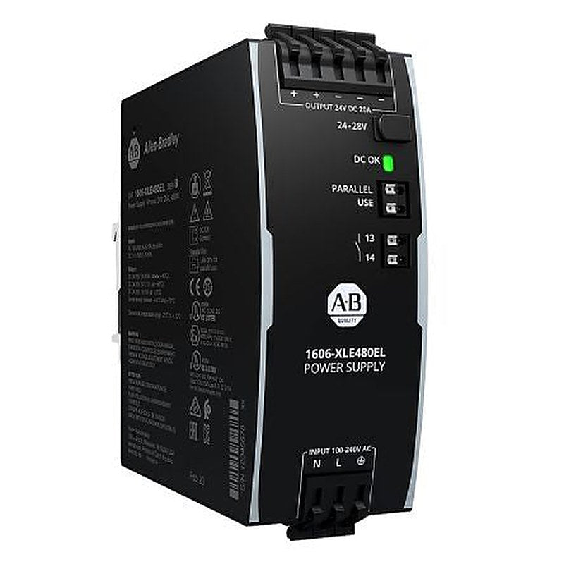 Allen Bradley 1606 Switched Mode DIN Rail Power Supply 150 V dc, 240V ac AC/DC Input 24V dc, 20 A Output 480 W