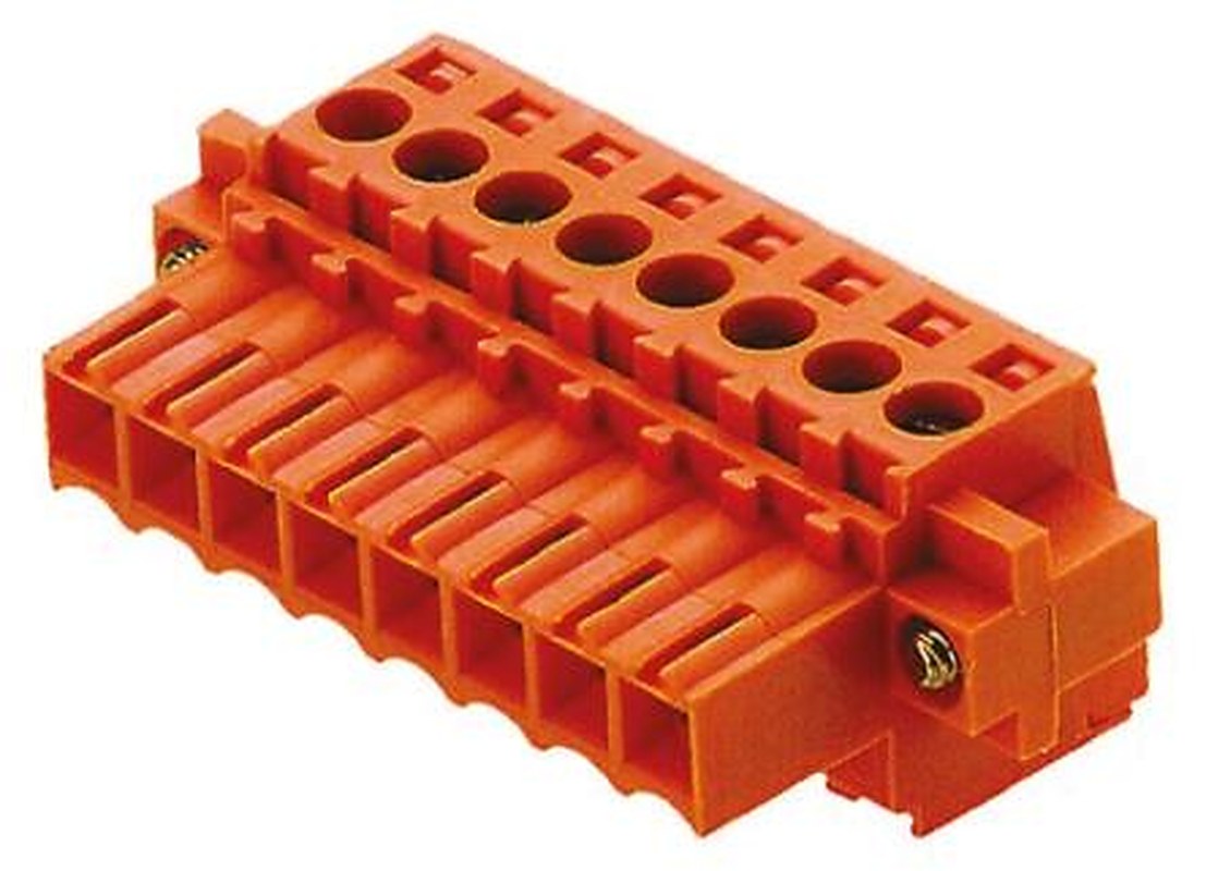 Weidmüller BL Series Pluggable Terminal Block, 6-Contact, 3.5 mm Pitch, 1 Row, 1606680000