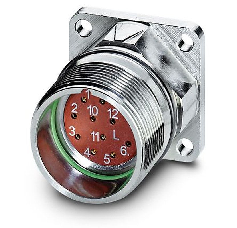Phoenix Contact Circular Connector, 12 Contacts, Panel Mount, M23 Connector, Plug, Female, IP67, RF Series