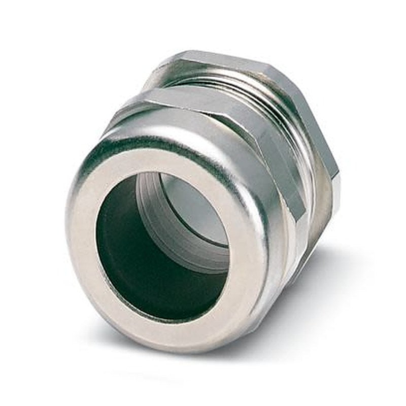 Phoenix Contact HC-M-KV Series Silver Nickel Plated Brass Cable Gland, M40 x 1.5 Thread, 27 mm min., 34 mm max., IP68
