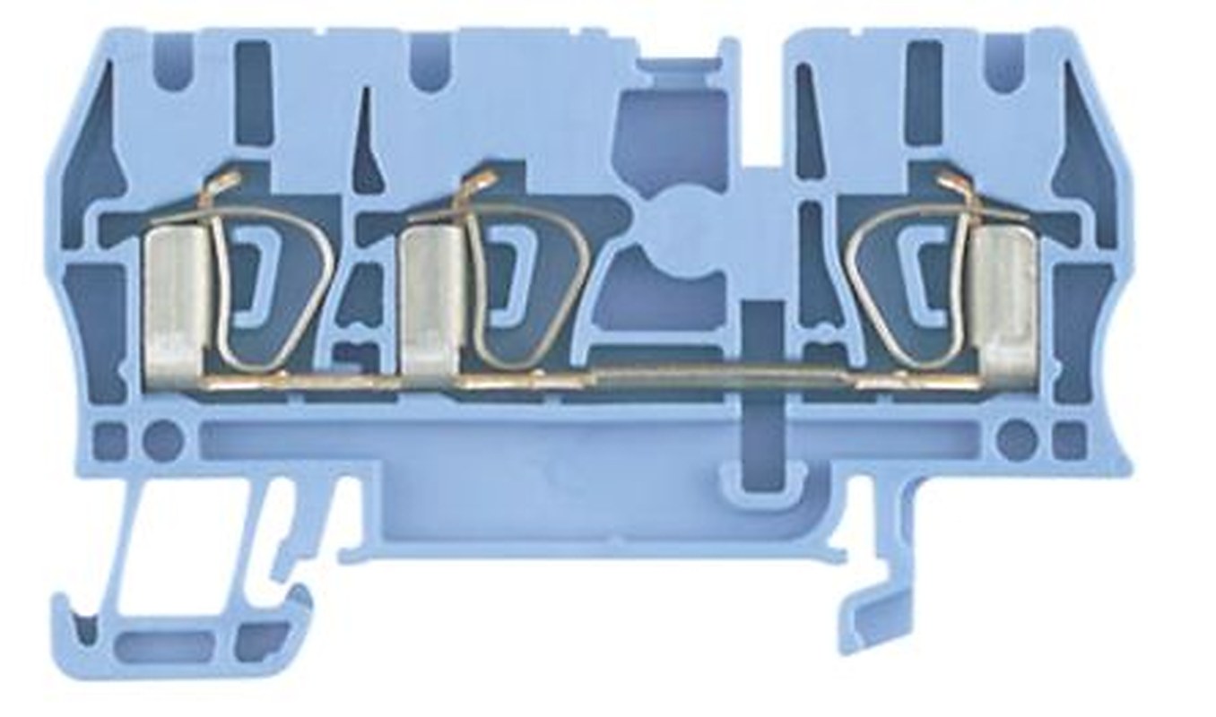 Weidmüller 1608550000 Z Series Feed Through Terminal Block Blue, 2.5mm², 1-Level, Clamp