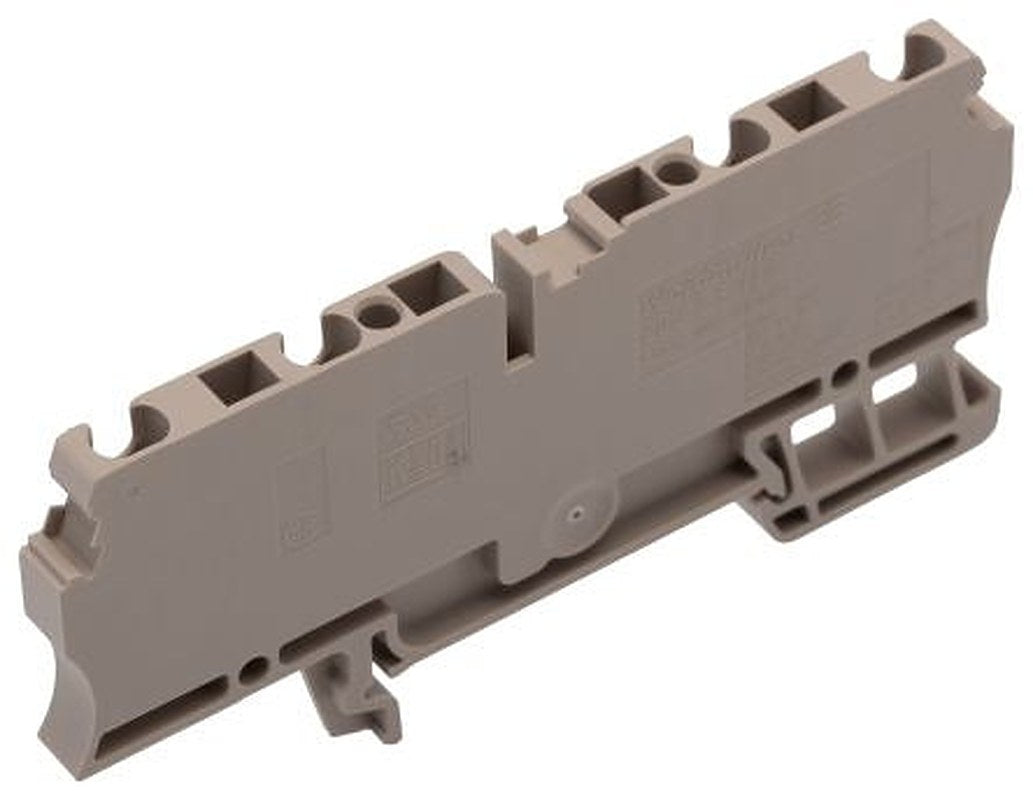 Weidmüller 1608570000 ZDU Series Feed Through Terminal Block Brown, 2.5mm², 1-Level, Clamp, ATEX