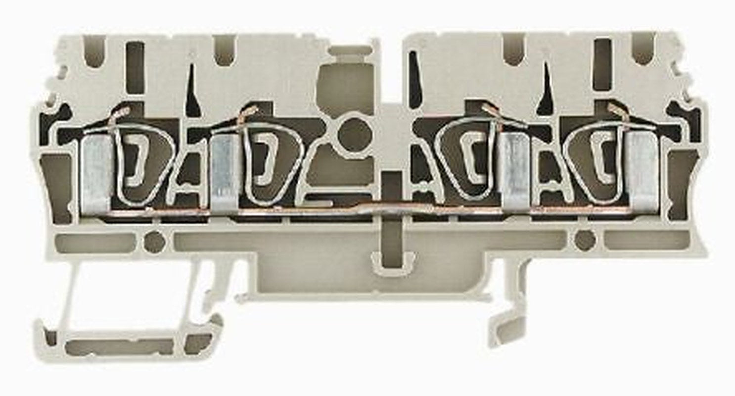 Weidmüller 1608580000 ZDU Series Feed Through Terminal Block Blue, 2.5mm², 1-Level, Clamp