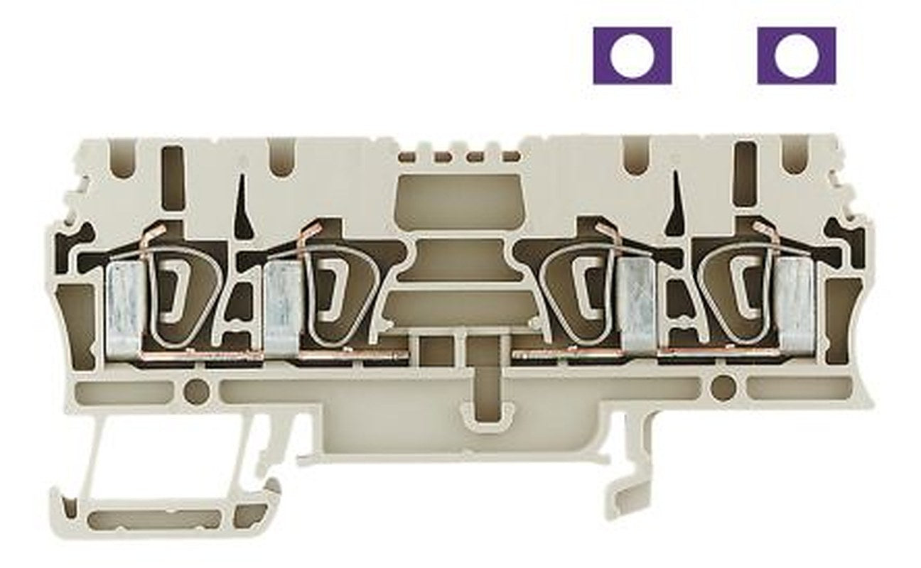 Weidmüller 1608600000 Z Series Feed Through Terminal Block Beige, 2.5mm², 1-Level, Clamp