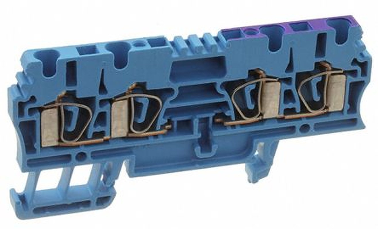 Weidmüller 1608610000 Z Series Feed Through Terminal Block Blue, 2.5mm², 1-Level, Clamp