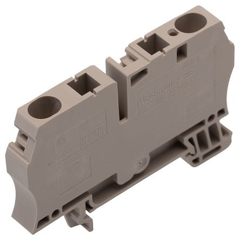 Weidmüller 1608620000 ZDU Series Feed Through Terminal Block Brown, 6mm², 1-Level, Clamp