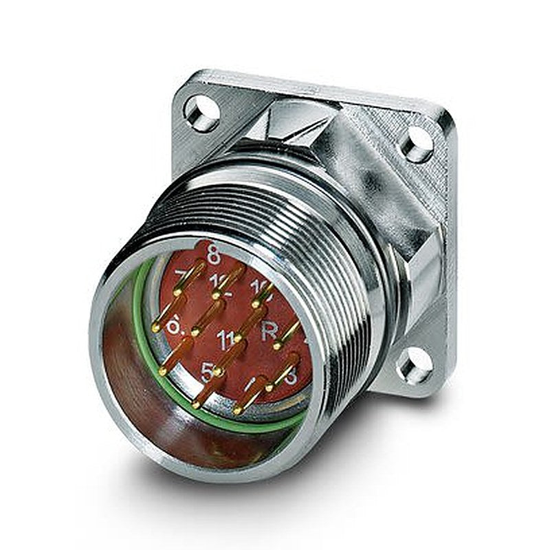Phoenix Contact Connector, 12 Contacts, Front, M23 Connector, Plug, Male, IP67, RF-12P2N8AWV00 Series