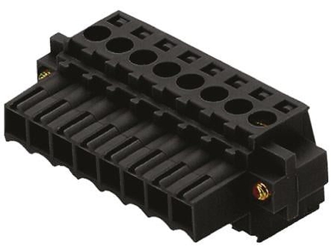 Weidmüller BL Series Pluggable Terminal Block, 2-Contact, 3.5 mm Pitch, 1 Row