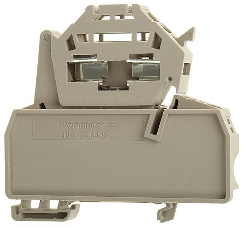 Weidmüller 1616460000 ZSI Series Fused DIN Rail Terminal Beige, 1-Level Fused, Clamp