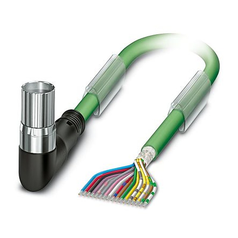 Phoenix Contact K17, 5 m 17 Core Power Cable, Green Thermoplastic Polyurethane 80 °C