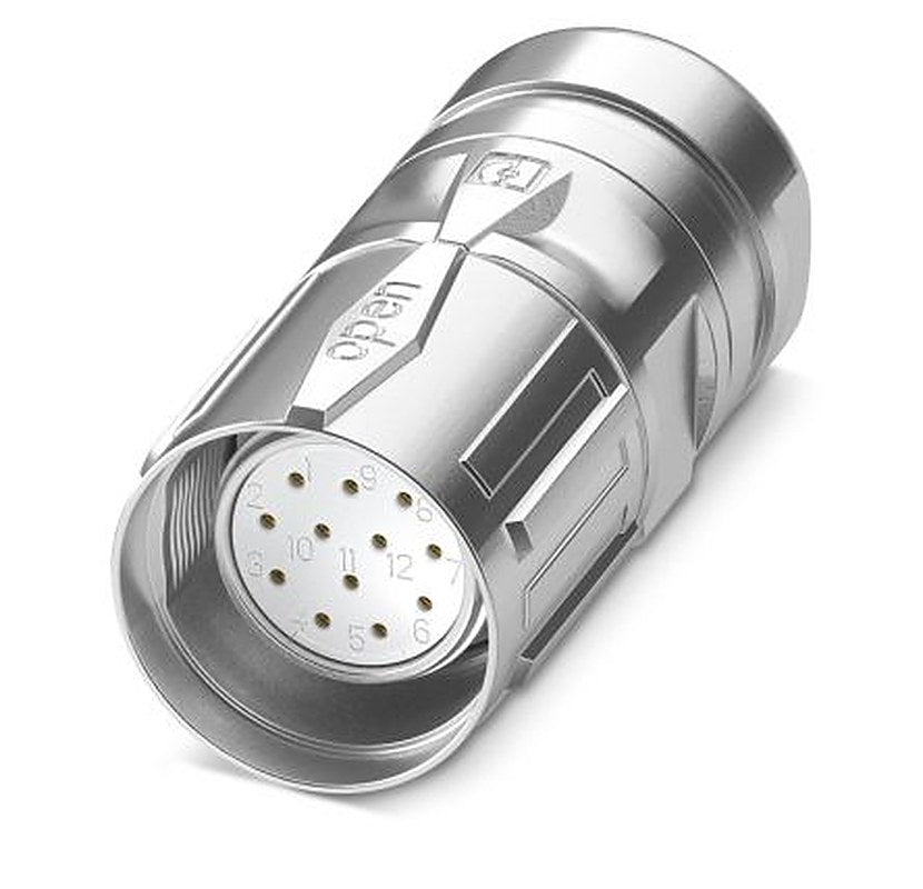 Phoenix Contact Circular Connector, 17 Contacts, Free Hanging, M23 Connector, Plug, Male, IP67, CA Series