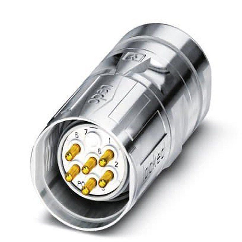 Phoenix Contact Circular Connector, 6 Contacts, Front, M23 Connector, Plug, Male, IP67, CA Series