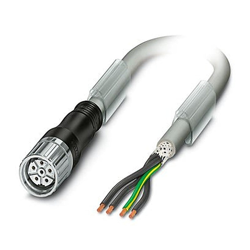 Phoenix Contact KSF, 5 m 4 Core Power Cable, Grey Polyurethane 90 °C