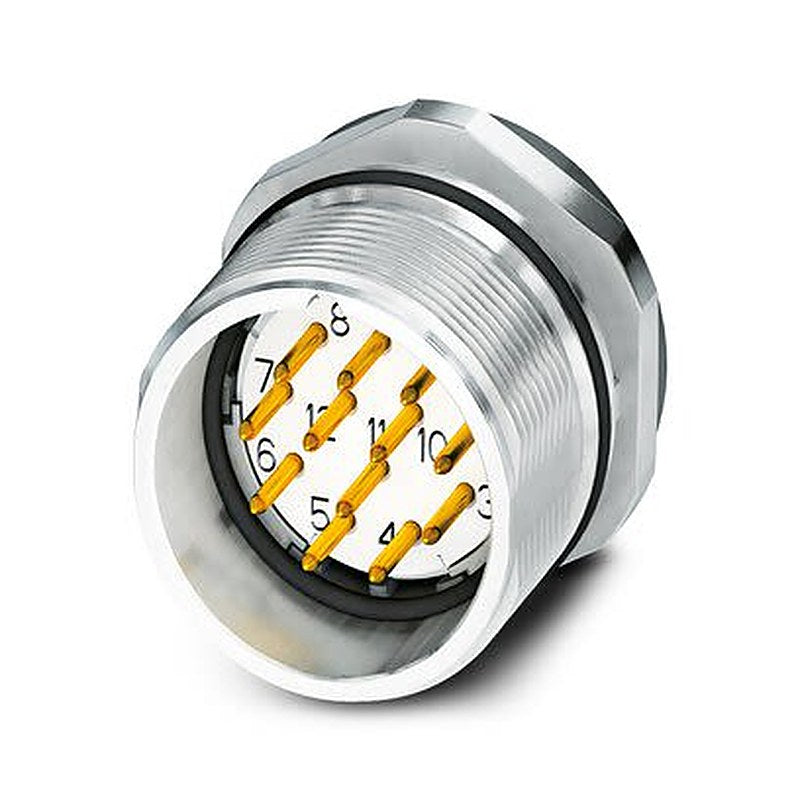 Phoenix Contact Circular Connector, 16 Contacts, Front, M23 Connector, Plug, Male, IP67, CA Series