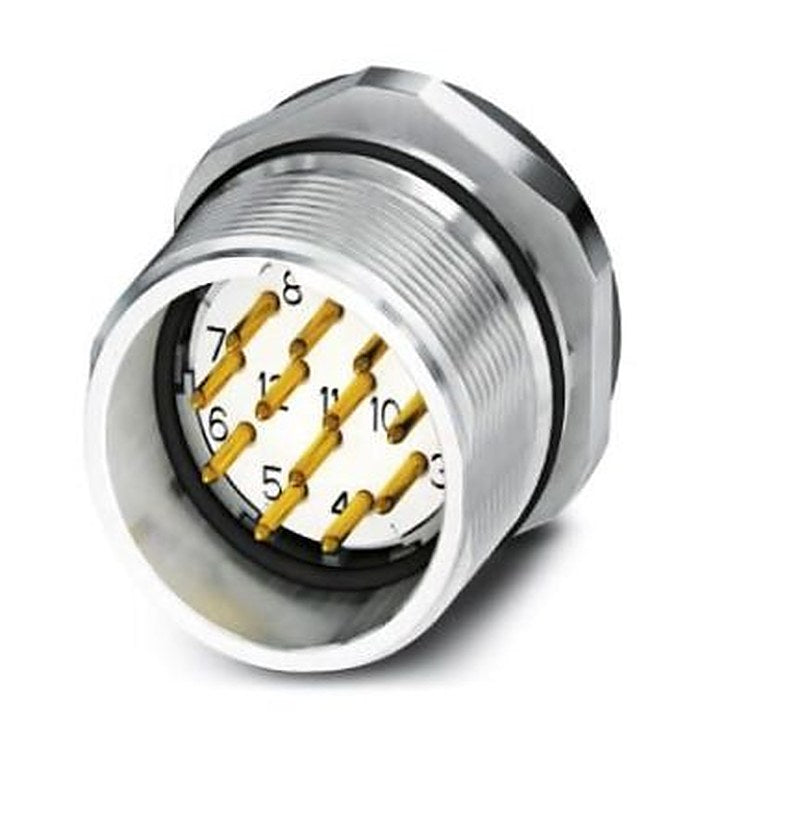 Phoenix Contact Circular Connector, 12 Contacts, Front, M23 Connector, Plug, Male, IP67, CA Series