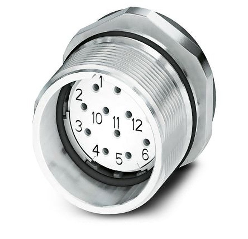 Phoenix Contact Circular Connector, 12 Contacts, Bulkhead Mount, M23 Connector, Socket, Female, IP67, CA-12S Series