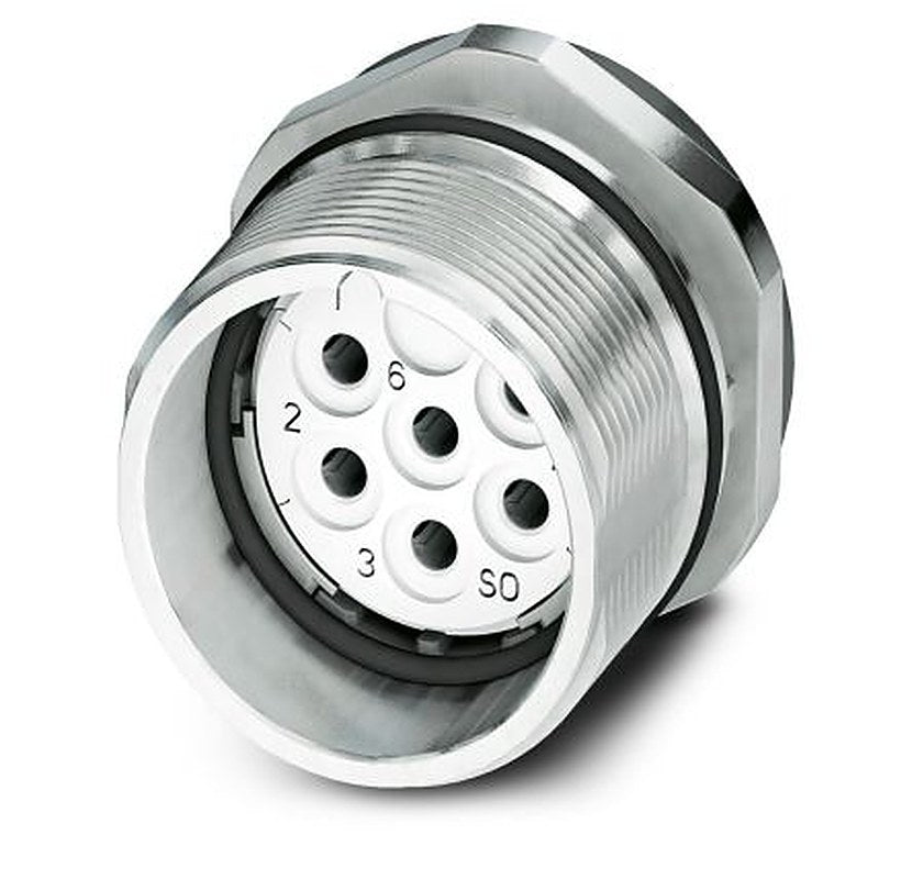 Phoenix Contact Circular Connector, 6 Contacts, Bulkhead Mount, M23 Connector, Socket, Female, IP67, CA-6S Series