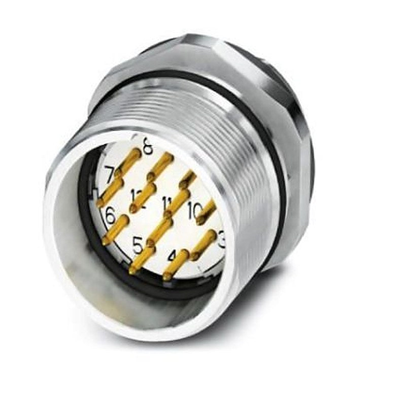 Phoenix Contact Circular Connector, 17 Contacts, Front, M23 Connector, Plug, Male, IP67, CA Series