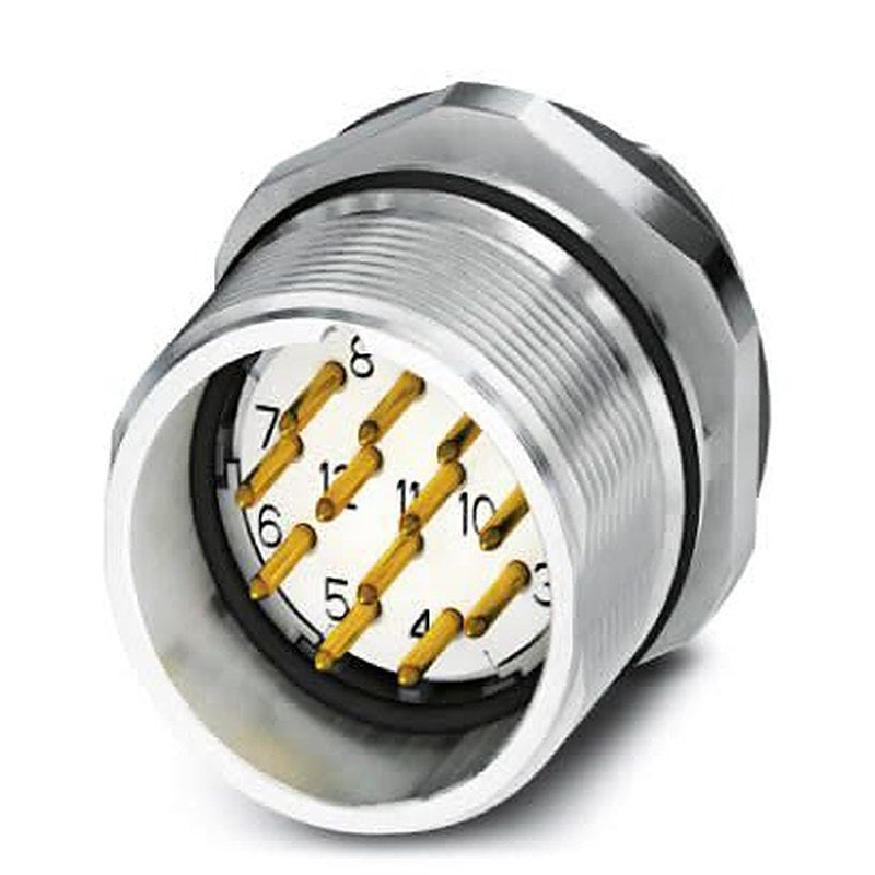 Phoenix Contact Circular Connector, 12 Contacts, Front, M23 Connector, Plug, Male, IP67, CA Series