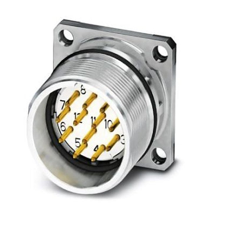 Phoenix Contact Circular Connector, 12 Contacts, Front, M23 Connector, Plug, Male, IP67, CA Series