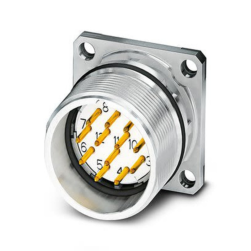 Phoenix Contact Circular Connector, 16 Contacts, Front, M23 Connector, Plug, Male, IP67, CA Series