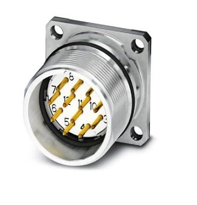 Phoenix Contact Circular Connector, 17 Contacts, Front, M23 Connector, Plug, Male, IP67, CA Series