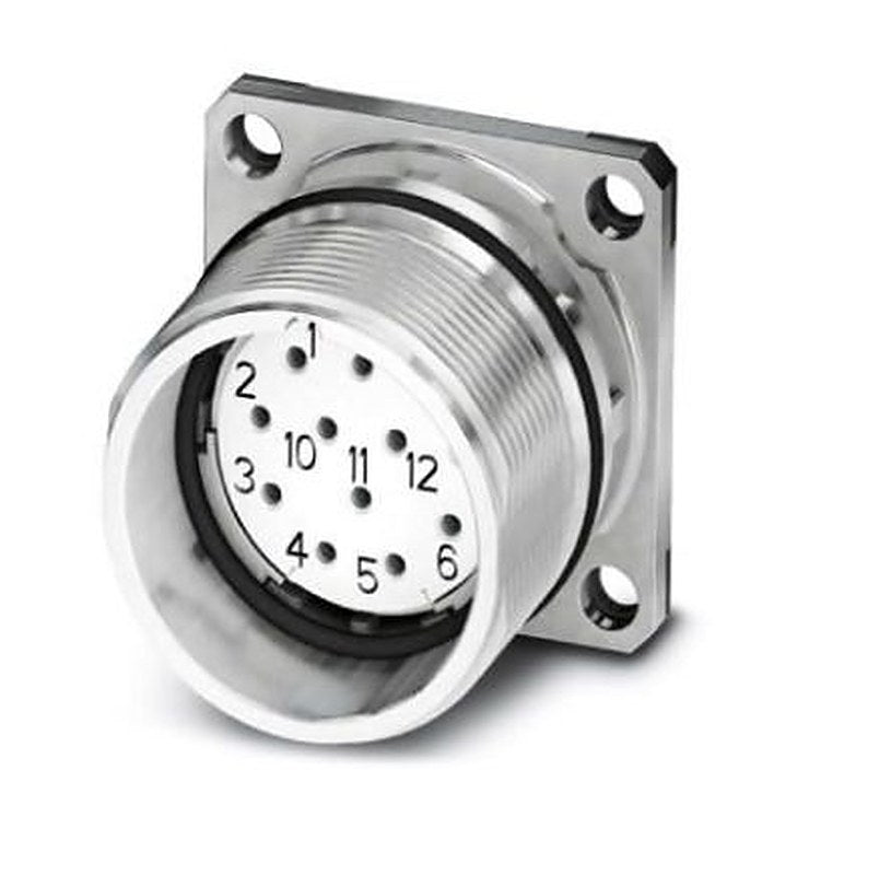 Phoenix Contact Circular Connector, 12 Contacts, Front, M23 Connector, Socket, Female, IP67, CA Series