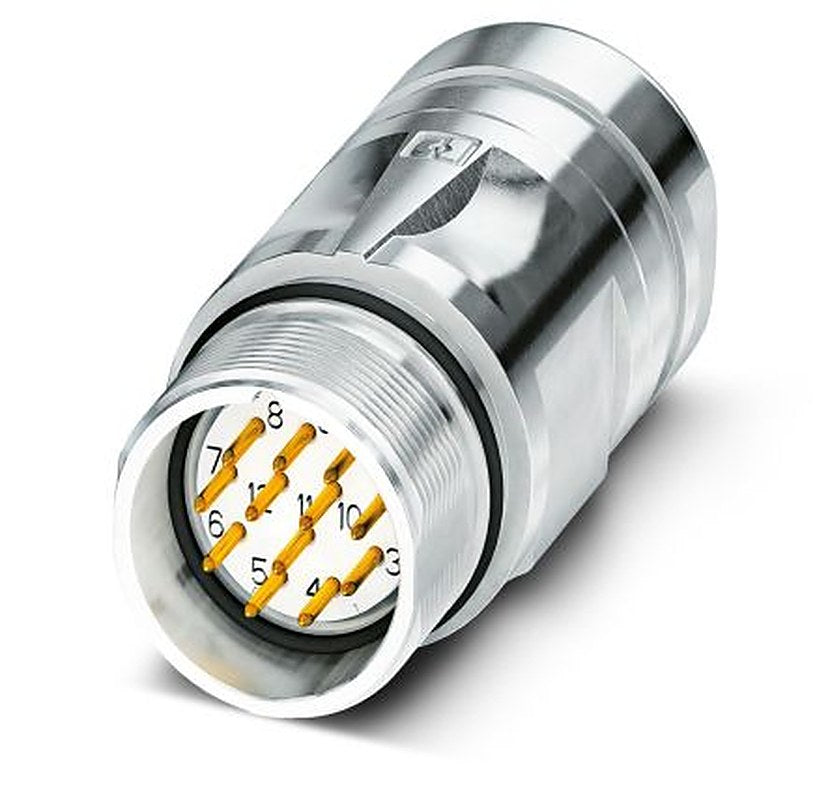 Phoenix Contact Circular Connector, 12 Contacts, Screw, M23 Connector, Plug, Male, IP67, CA-12P1N129007 Series